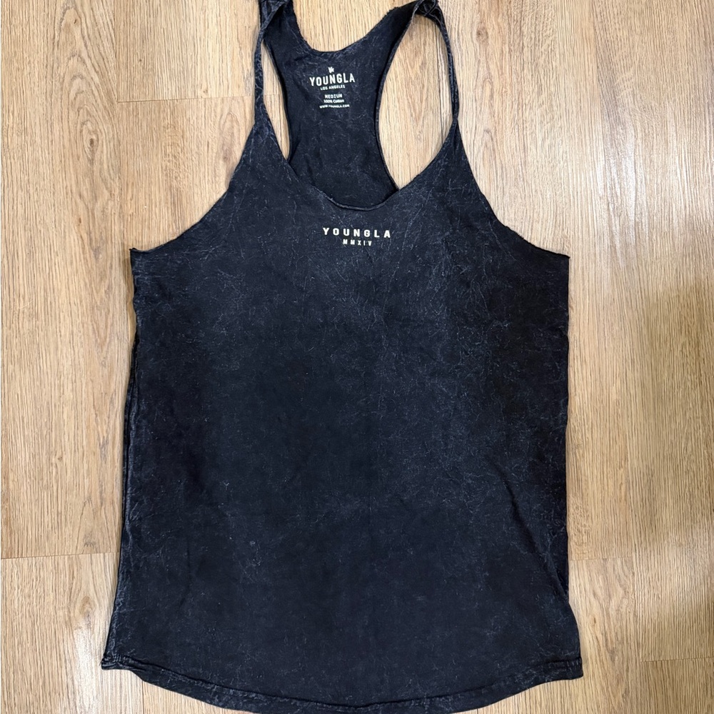 YoungLA Men's Stringers - Black, Teal, Light Blue - Picture 8 of 10